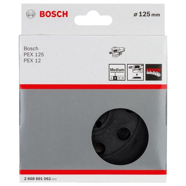 Bosch - Stützteller für Schleifwerkzeug Schleifteller mittel, 125 2608601062 mm für PEX 12 PEX 12