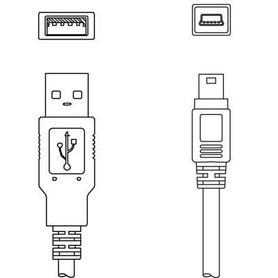 Leuze - Konfektioniertes Sensor-Aktor-Kabel Verbindungsleitung KSS US-USB2#50143459