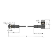 Turck - Konfektioniertes Sensor-Aktor-Kabel Aktuator- u. Sensorleitung RKC4T-1.5-WSC4T/TEL PVC