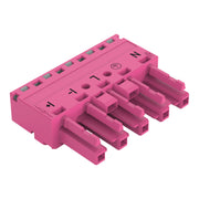 WAGO - Steckverbinder für steckbare Gebäudeinstallation Buchse 5-polig 770-285/080-000 Kod. B,pink − 50 Stück