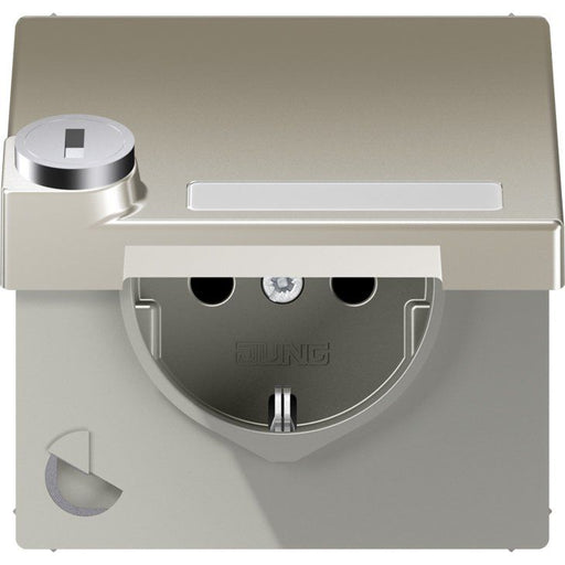 Jung - Steckdose SCHUKO-Steckdose 16A 250V ES 1520 NAKLSL m.Klappdeckel