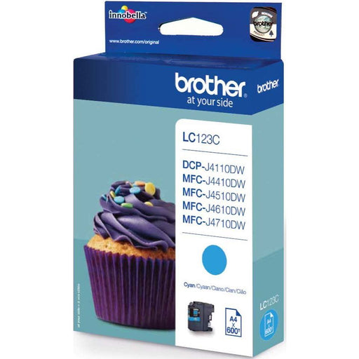 Brother - Verbrauchsmaterial für Telefax/Drucker/MFC Tintenpatrone LC-123C cyan