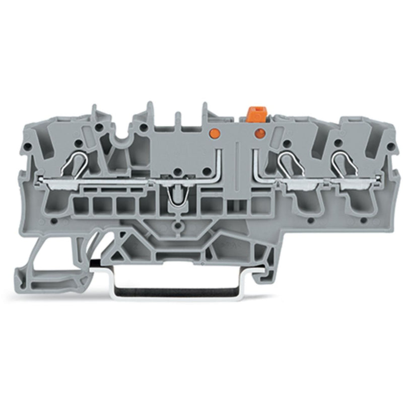 WAGO - Trenn- und Messtrenn-Reihenklemme 3-Leiter-Trenn-u.Messklemm 2002-1771 orange, grau − 50 Stück