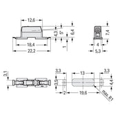WAGO GmbH & Co. KG - Ein- und mehrpolige Klemmenleiste SMDThroughBoard-Leiterplk. 2070-461/998-606 0,75 mm² − 7020 Stück