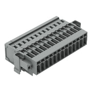 WAGO - Ein- und mehrpolige Klemmenleiste 1-Leiter-Stiftleiste 769-613/004-000 CAGECLAMP,4mm²,gr − 15 Stück