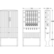 uesa - Kabelverteilerschrank IP44 B060fl Standard 1100*745*224mm
