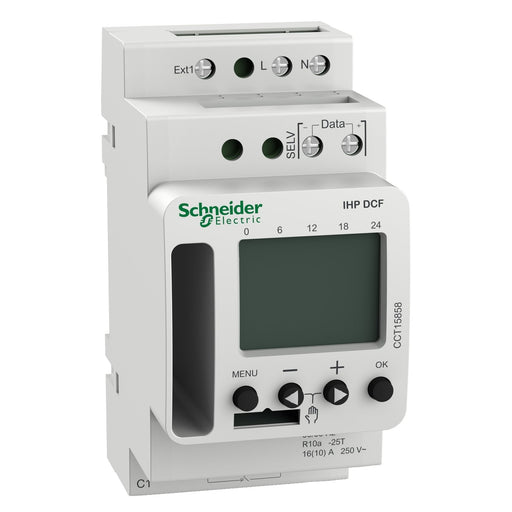Schneider Electric - Verteilerschaltuhr digital Digitale Zeitschaltuhr CCT15858 IHP DCF, Bluetooth