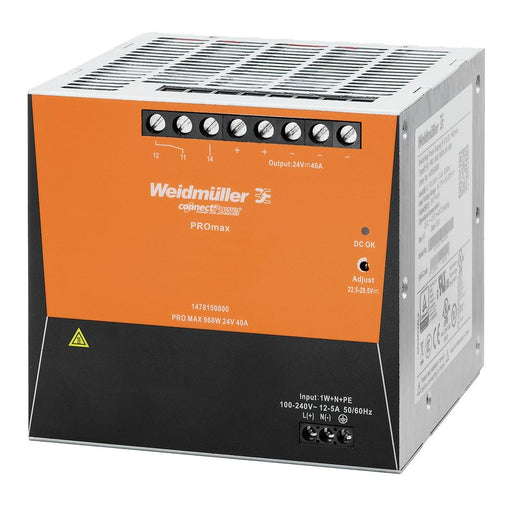Weidmüller - Gleichstromversorgung Stromversorgung PRO MAX 960W 24V 40A 24V DC, 40A, 960W − 1 Stück