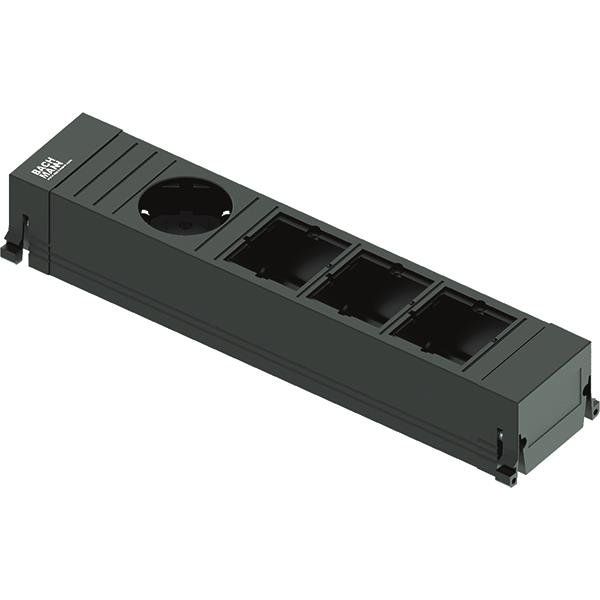 Bachmann - Mehrfachsteckdose Steckdoseneinheit 916.0611 1xSchutzk. 3xABD