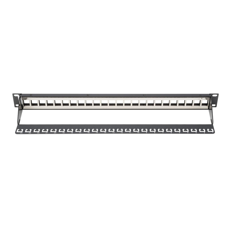 DIGITUS - Patchpanel Kupfer Modular Patch Panel unges. DN-91411 24Port,Blank,1HE,sw