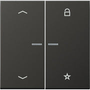 Jung - Bedienelement intelligent eNet Funk-Steuertaste FM AL 1701 P AN 2fach, Symbol Pfeil