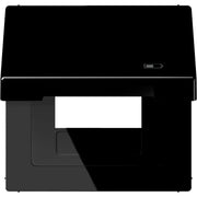 Jung - Abdeckrahmen Klappdeckel LS 990 BFKL USB SW Symbol USB-Ladegerät