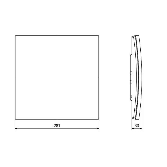 Maico - Zubehör/Ersatzteile für Ventilatoren Abdeckung ER-AB NFC  − 1 Stück
