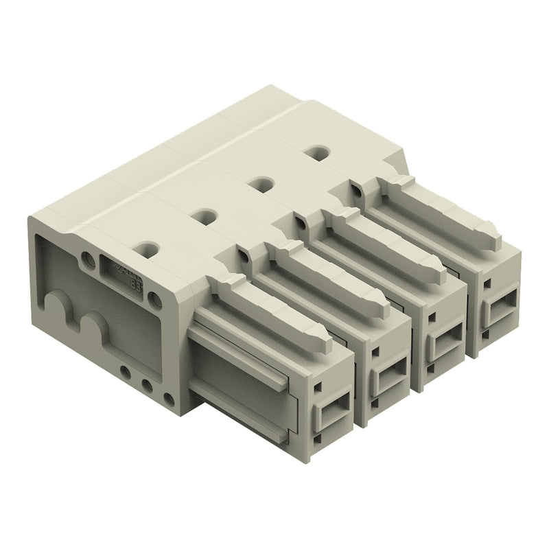 WAGO GmbH & Co. KG - Leiterplattensteckverbinder THTFederleiste abgewinkelt 831-3524 Maß 7,62mm,lgr − 24 Stück