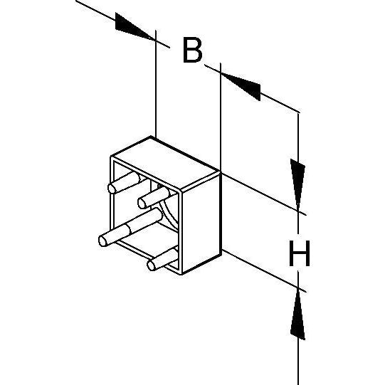 Niedax - Endstück für Leitungsführungskanal Endabschlußdeckel LED 16.016 − 1 Stück
