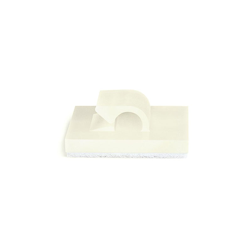 HellermannTyton - Befestigungsschelle für Kabel/Rohre Klebesockel RB5 PA66 NA 100 19x19mm − 100 Stück