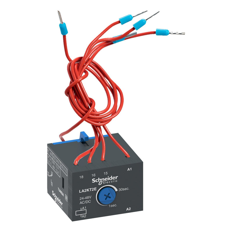 Schneider Electric - Zeitblock Hilfsschalter LA2KT2E verz 1..30S 24-48V