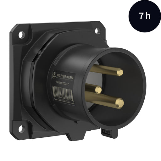 Walther Werke - CEE-Gerätestecker (IEC 60309) CEE NEO Anbaugerätestecker FW631307CC gerade 32A 3P 7h