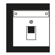 Jung - Einsatz/Abdeckung für Kommunikationstechnik Abdeckung gl.chr GCR 2969-1 NAUA für IAE/UAE-Dose