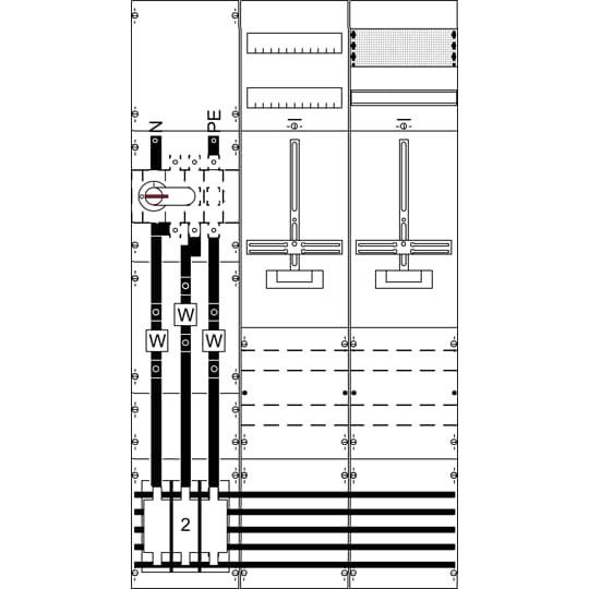 Striebel&John - Zählerfeld Mess-u.Wandlerfeld kpl. KA4317 BH5 3FB