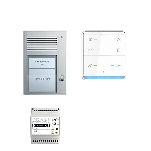 TCS Tür Control - Türsprech-Set Paketlösung PSC2310-0000 1 Taste AP, Freispr