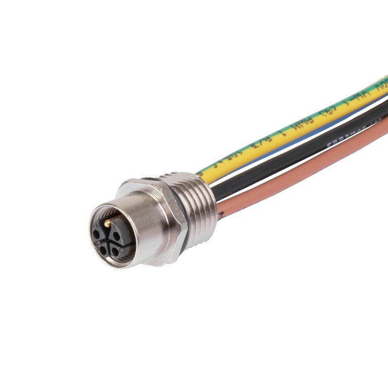 Weidmüller - Rundsteckverbinder, Einbau (mit Leitung) Rundsteckverbinder SAIE-M12B#2968050000