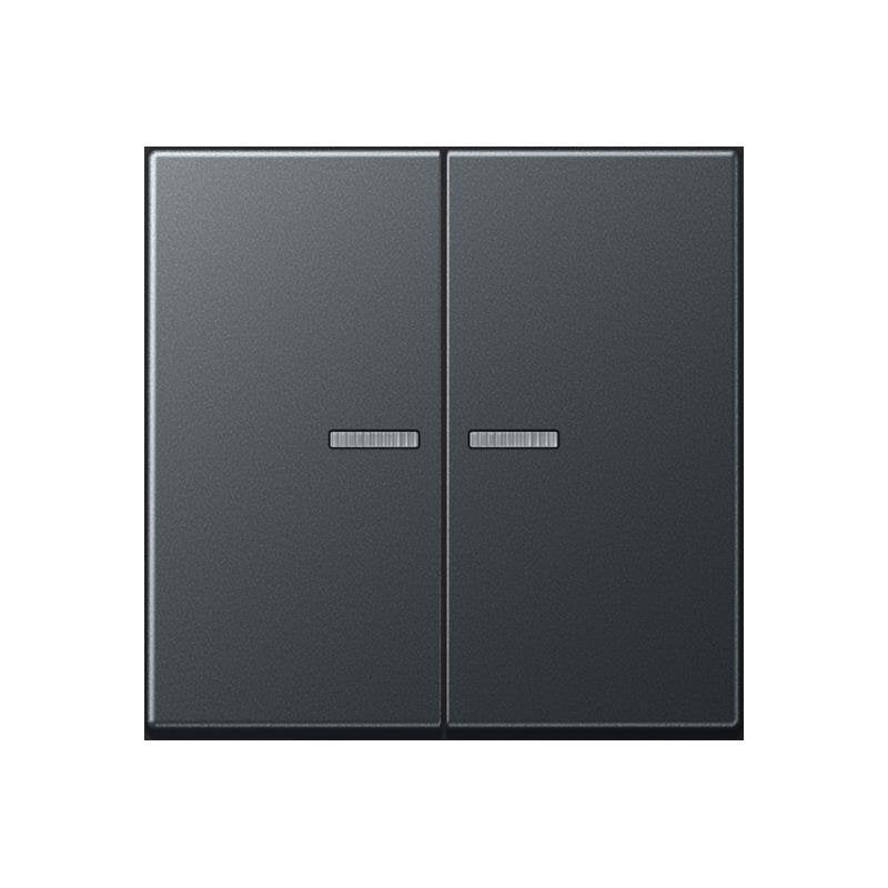 Jung - Bedienelement intelligent Taster 2fach BT A 17102 BF ANM JUNG HOME