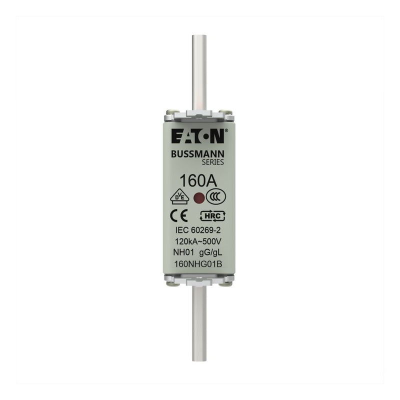 Eaton - Messersicherung Sicherungseinsatz Nieders. NH FUSE 16#160NHG01B 160A AC 500V 120kA − 3 Stück