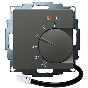 Eberle Controls - Raumthermostat/Uhrenthermostat UP-Raumregler 10-40CAC230V UTE2800L-Anthrazit55 16A, 1 Schließer