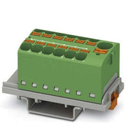 Phoenix Contact - Durchgangs-Reihenklemme Verteilerblock PTFIX10/12X4-NS35GN − 8 Stück