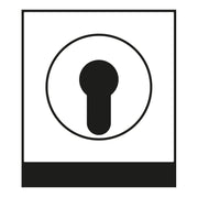 Jung - Abdeckung/Bedienelement für Installationsschalterprogramme Abdeckung gl.chr GCR 2928 für Schlüsselschalt