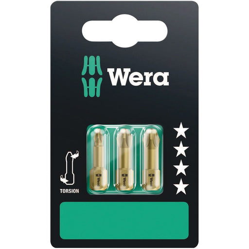 Wera - Bit-Set Pozidriv Bit 073373 PZ 1-3x25mm