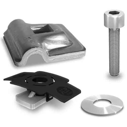 K2 Systems - Zubehör/Ersatzteile für Erdung und Blitzschutz Blitzschutzklemme Multi 2002473 Alu 8mm Set