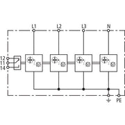 DEHN - Kombi-Ableiter für Energietechnik Kombi-Ableiter DSH TNS 255 FM TN-S-Sys., Typ 1+2