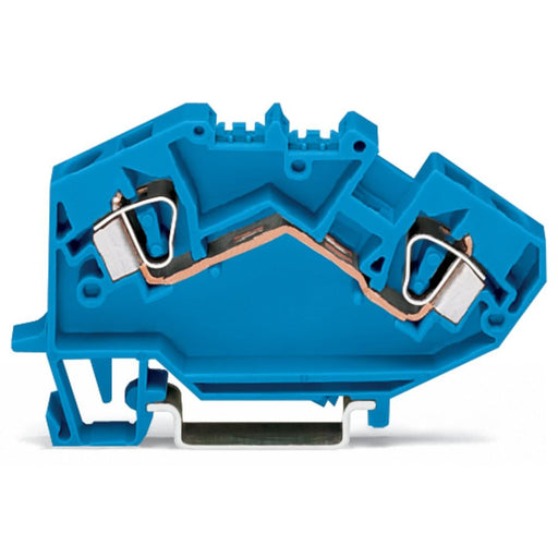 WAGO - Durchgangs-Reihenklemme Durchgangsklemme 782-604 0,2-6mmq blau