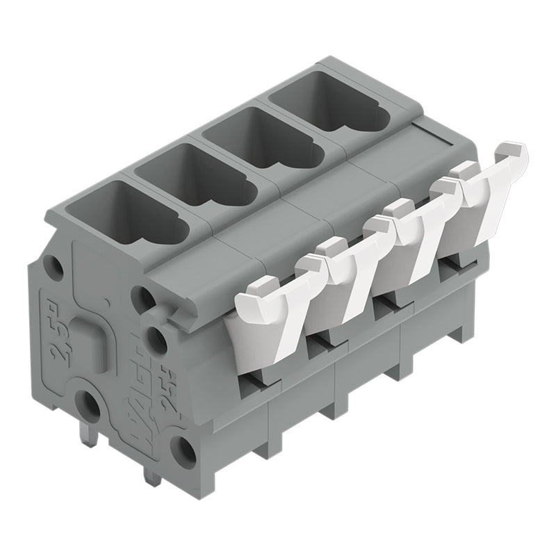 WAGO - Leiterplattenklemme Klemmenleiste 255-404 4pol 5/5,08mm − 200 Stück