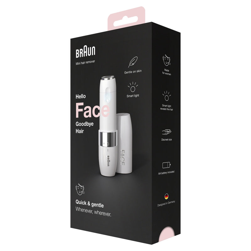 BRAUN - Körperpflegegerät Ladyshaver FS1000 ws/chr FaceMiniHairRemover