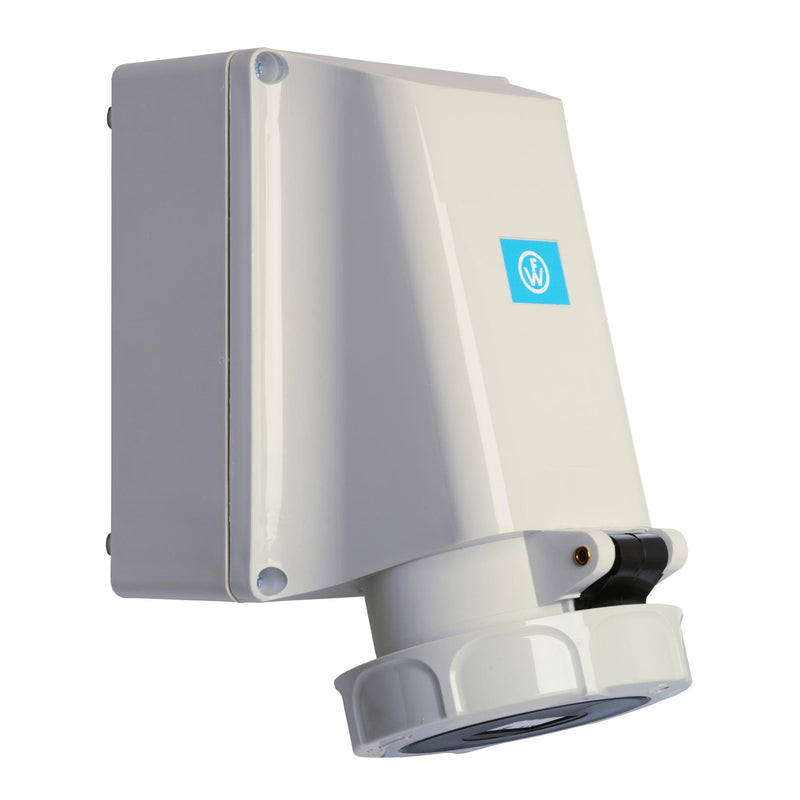 Walther Werke - CEE-Steckdose (IEC 60309) Wandsteckdose 63A 169407 4P 500V 7h IP67 − 1 Stück
