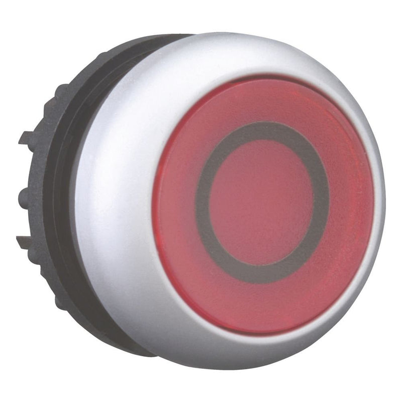 Eaton - Frontelement für Drucktaster Leuchtdrucktaste M22-DRL-R-X0 flach,rot,beschr