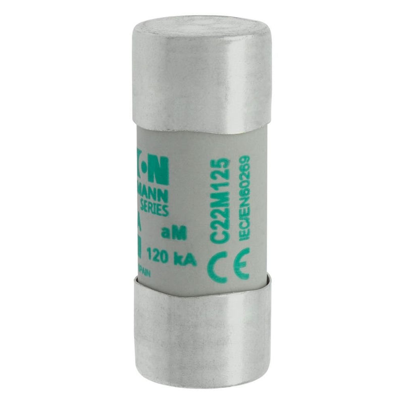 Eaton - Zylindrische Sicherung Sicherungseinsatz Nieders. CYLINDRICA#C22M125 125A AC 400V 120kA − 10 Stück