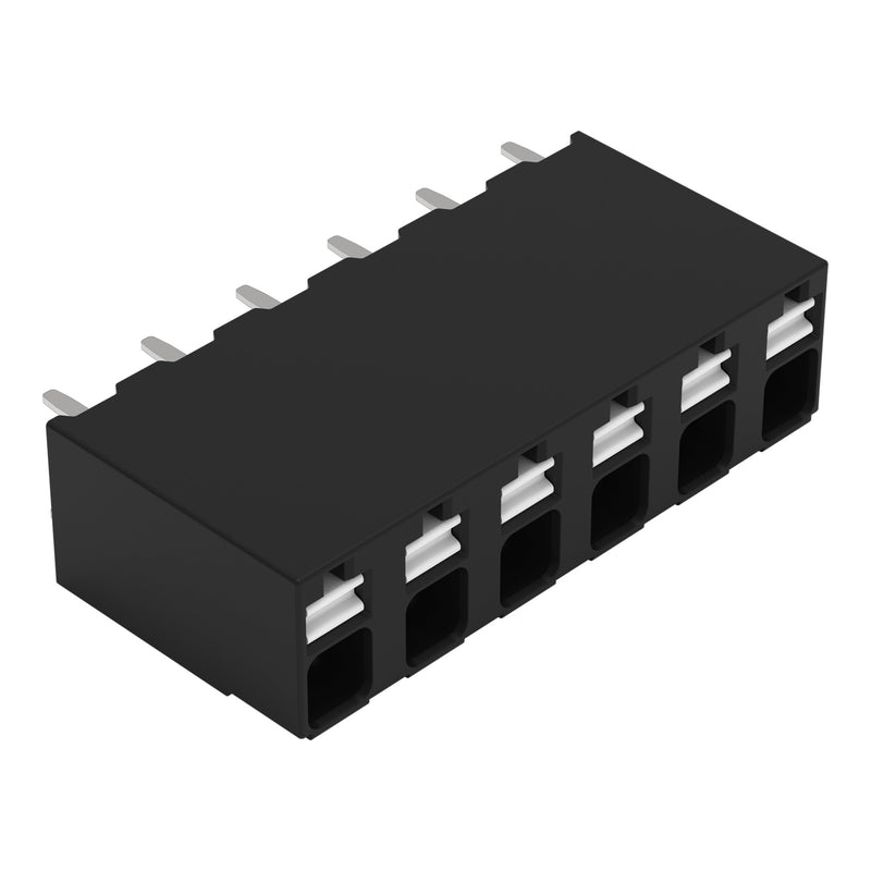 WAGO GmbH & Co. KG - Leiterplattenklemme THR-Leiterplattenklemme 2086-3106 Drücker,1,5mm²,sw − 108 Stück