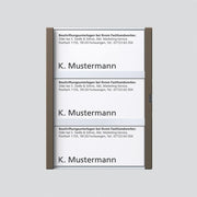 Siedle&Söhne - Zubehör/Ersatzteile für Türkommunikation Namensschild Bernst-Glim 200029958-00 f. TM612-3/BTM650-05