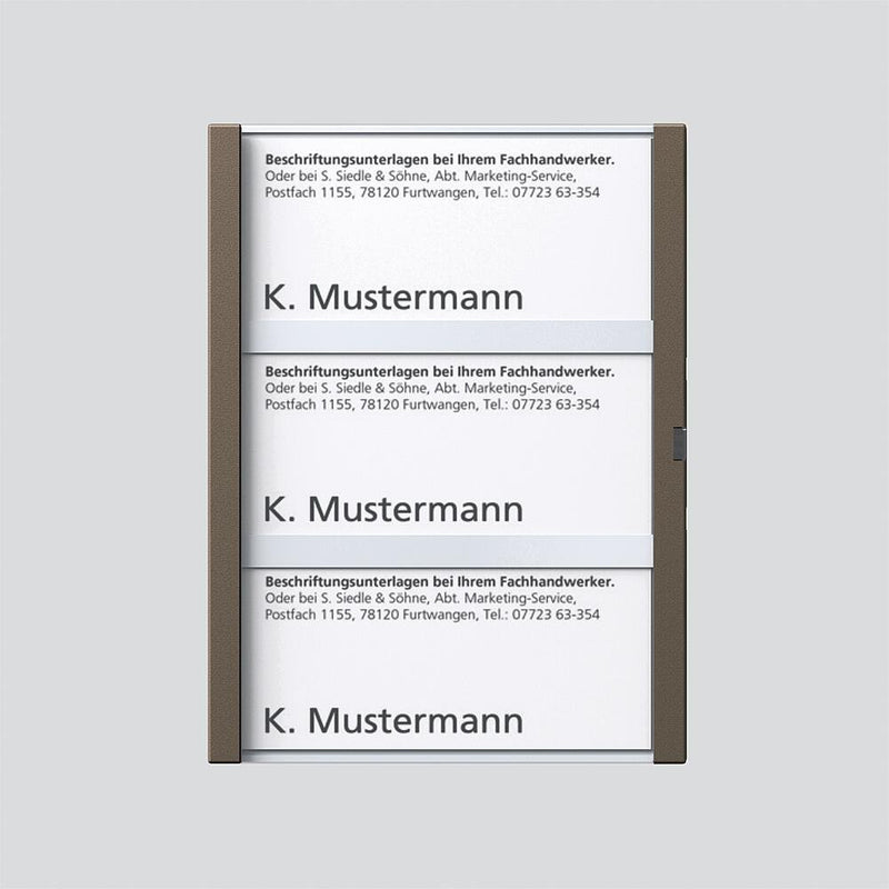 Siedle&Söhne - Zubehör/Ersatzteile für Türkommunikation Namensschild Bernst-Glim 200029958-00 f. TM612-3/BTM650-05