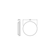 Ledvance - Decken-/Wandleuchte LED-Wand-u.Deckenleuchte SFFLATRD330P19WCPS ML, MC