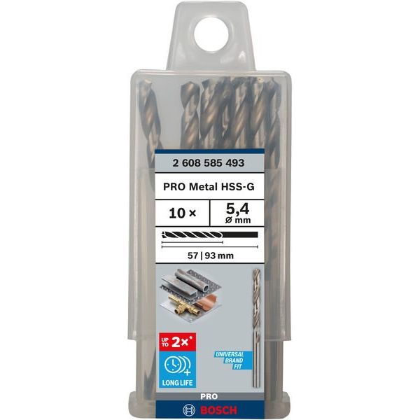 Bosch - Bohrer PRO Metal HSS-G 2608585493 Spiralbohrer 5,4 x