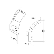 Brumberg Leuchten - Decken-/Wandleuchte LED-Wandanbauleuchte 65111103 3000K, graphit