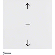 Berker - Bussystem-Tastwippe KNX-Funk Jalousie-Taste 85245289 polarweiß glänzend