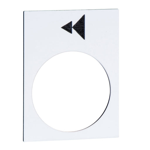 Schneider Electric - Bezeichnungsschild für Befehlsgeräte Symbolschild ZB2BY4906 ws