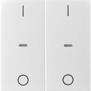 Berker - Abdeckung/Bedienelement für Installationsschalterprogramme Abdeckung Tastsensor-Modul 80962382 2-fach weiß