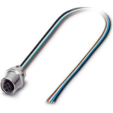 Phoenix Contact - Rundsteckverbinder, feldkonfektionierbar (Industriesteckverbinder) Einbausteckverbinder SACC-E-M5FS #1530618 Sensor-/Aktor-Wandd.